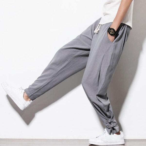 men's pants autumn harem men pure linen drawstring flax trousers hip hop loose vintage long casual joggersmen's men'smen', Black
men's pants autumn harem men pure linen drawstring flax trousers hip hop loose vintage long casual joggersmen's men'smen', Black