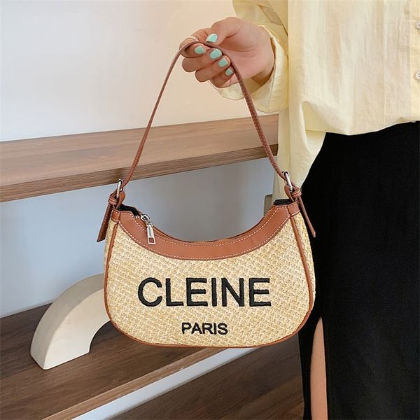 factory promotion bag women's 2022 summer new fashion net red same embroidered thread letter grass woven messenger single shoulder armp
factory promotion bag women's 2022 summer new fashion net red same embroidered thread letter grass woven messenger single shoulder armp
