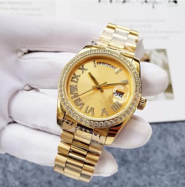 luxury designer classic fashion automaticdi amond watch size 36mm sapphire glass a ladies' favorite christmas gift, Slivery;brown
luxury designer classic fashion automaticdi amond watch size 36mm sapphire glass a ladies' favorite christmas gift, Slivery;brown