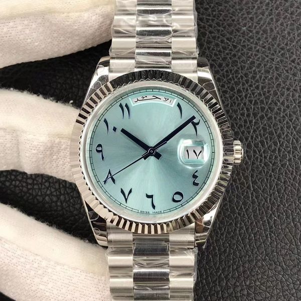 classic fusion 2836 watch men ice blue 40mm daydate ancient arab automatic mechanical stainless steel watches 18k sapphire glass, Slivery;brown
classic fusion 2836 watch men ice blue 40mm daydate ancient arab automatic mechanical stainless steel watches 18k sapphire glass, Slivery;brown