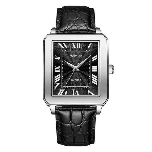 wristwatches addies 2022 new fashion business watch men's square black leather strap stainless steel quartz es 220419, Slivery;brown
wristwatches addies 2022 new fashion business watch men's square black leather strap stainless steel quartz es 220419, Slivery;brown