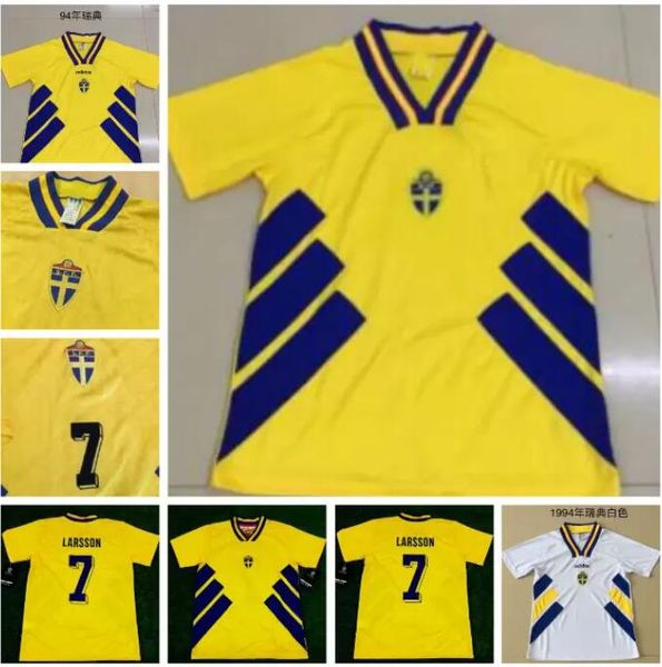 retro 1994 sweden soccer jersey 94 dahlin brolin larsson ingesson classic vintage football shirts calcio ibrahimovic 10 berg svensson 20, Black;yellow
retro 1994 sweden soccer jersey 94 dahlin brolin larsson ingesson classic vintage football shirts calcio ibrahimovic 10 berg svensson 20, Black;yellow