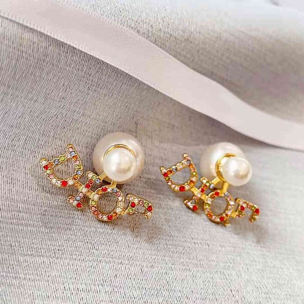 letter color diamond size pearl earrings women's simple temperament earrings, Golden
letter color diamond size pearl earrings women's simple temperament earrings, Golden