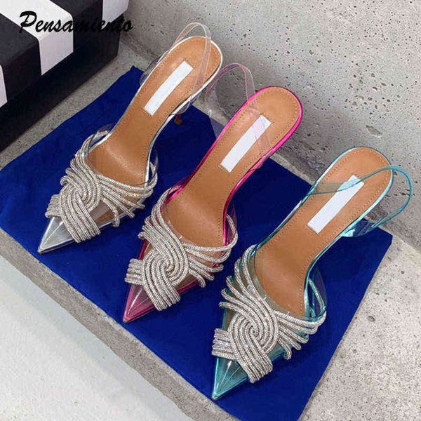brand 10cm thin high heels women sandals fashion transparent pvc rhinestone slingbacks gladiator summer party prom shoes 220615, Black
brand 10cm thin high heels women sandals fashion transparent pvc rhinestone slingbacks gladiator summer party prom shoes 220615, Black