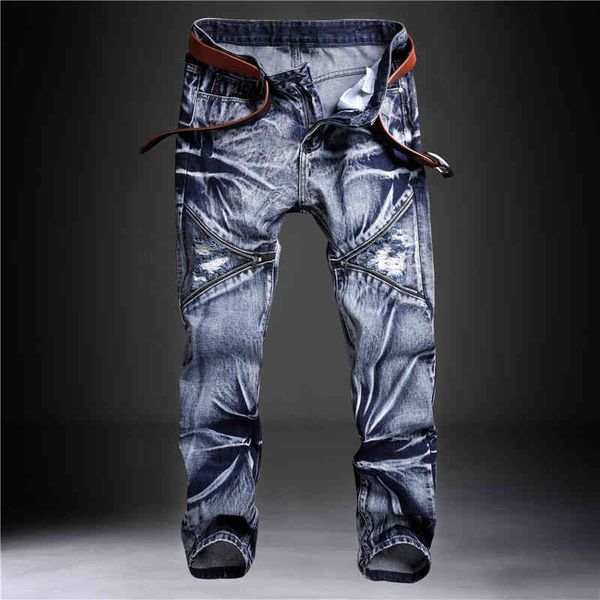 men's jeans design style thigh zipper design straight tube non elastic men's jeans pants middle waist pbyw, Blue
men's jeans design style thigh zipper design straight tube non elastic men's jeans pants middle waist pbyw, Blue