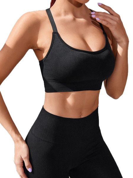 cutout racerback sports bra r5g4#, Gray