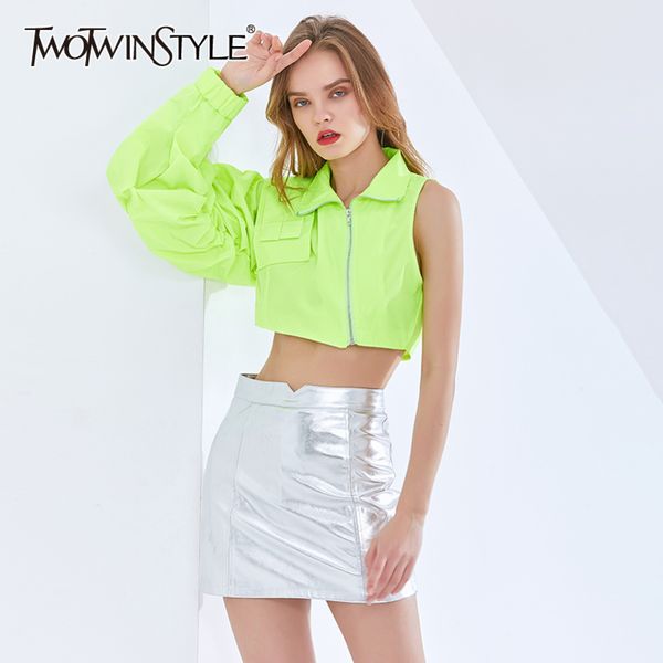 casual asymmetrical black short for women stand collar lantern sleeve streetwear jackets female fashion 210423, Black;brown
casual asymmetrical black short for women stand collar lantern sleeve streetwear jackets female fashion 210423, Black;brown