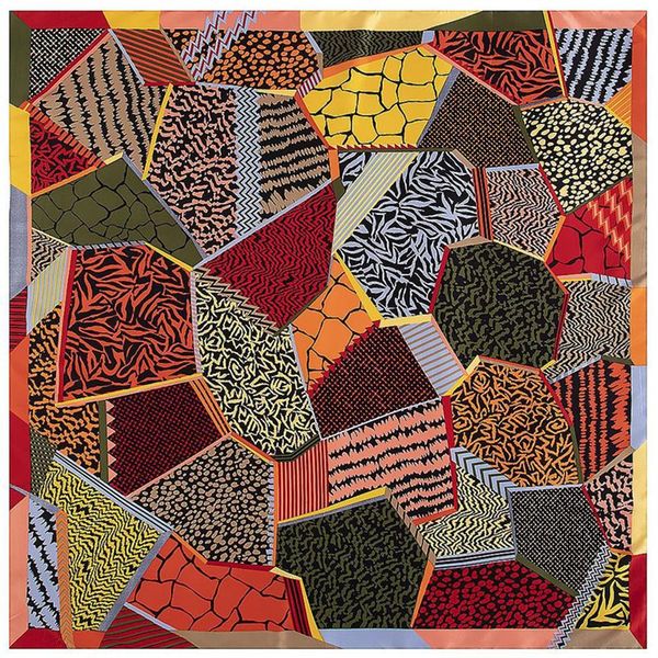 new twill silk scarf women fashion large hijab geometric stitching printing square scarves shawls wraps female foulard bandana 130293s, Blue;gray
new twill silk scarf women fashion large hijab geometric stitching printing square scarves shawls wraps female foulard bandana 130293s, Blue;gray