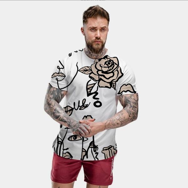 men's t-shirts men's casual original digital print slim round collar t-shirtmen's, White;black
men's t-shirts men's casual original digital print slim round collar t-shirtmen's, White;black