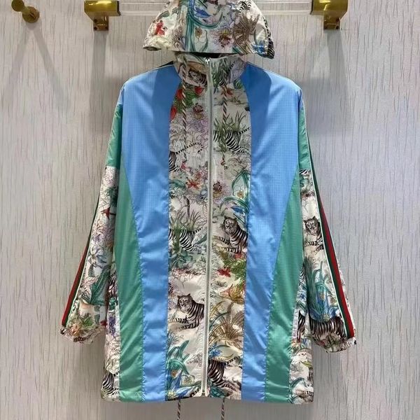 b1689 2022 women's designer jacket printing contrast color cardigan coat, Black;brown
b1689 2022 women's designer jacket printing contrast color cardigan coat, Black;brown