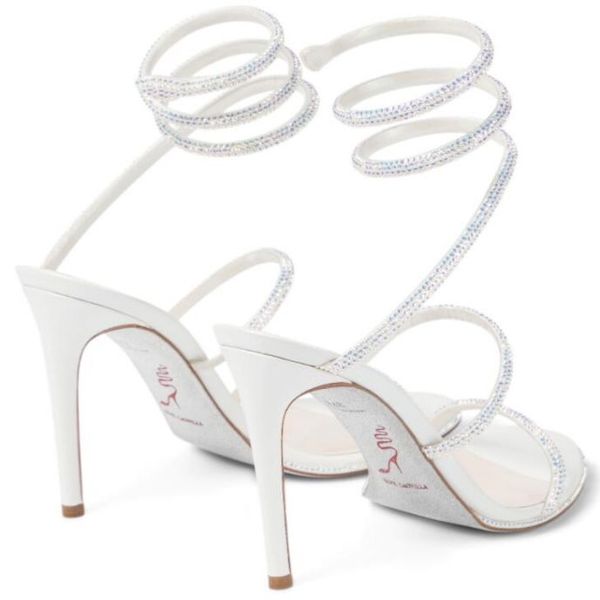 rene caovilla cleo open toe sandals crystal embellished spiral snake tail sandals twining rhinestone sandal women 10cm white stiletto heels, Black
rene caovilla cleo open toe sandals crystal embellished spiral snake tail sandals twining rhinestone sandal women 10cm white stiletto heels, Black