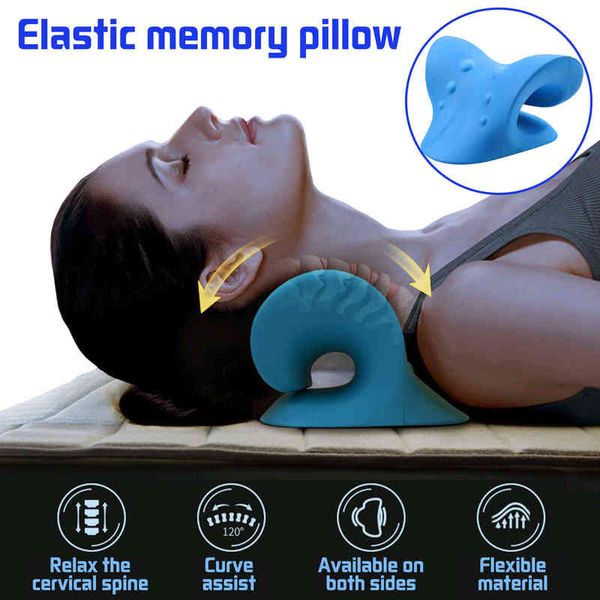 neck shoulder stretcher relaxer cervical chiropractic traction device massage pillow for pain relief cervical spine alignment 220507
neck shoulder stretcher relaxer cervical chiropractic traction device massage pillow for pain relief cervical spine alignment 220507