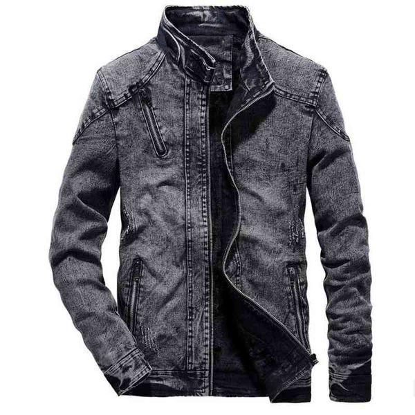 demin jacket men autumn winter vintage jeans coat casual stand collar fleece outerwear slim fit blue black long sleeve jackets, Black;brown
demin jacket men autumn winter vintage jeans coat casual stand collar fleece outerwear slim fit blue black long sleeve jackets, Black;brown