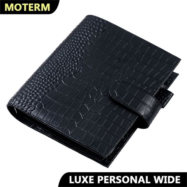 moterm luxe series personal wide size planner with 30 mm silver rings croc grain leather notebook cowhide organizer agenda 220401, Purple;pink
moterm luxe series personal wide size planner with 30 mm silver rings croc grain leather notebook cowhide organizer agenda 220401, Purple;pink