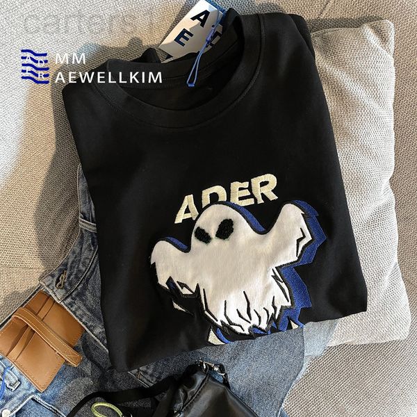 women's t-shirt designer ader ghost embroidery loose round neck summer korean fashion short sleeve t-shirt 2fc4, White
women's t-shirt designer ader ghost embroidery loose round neck summer korean fashion short sleeve t-shirt 2fc4, White
