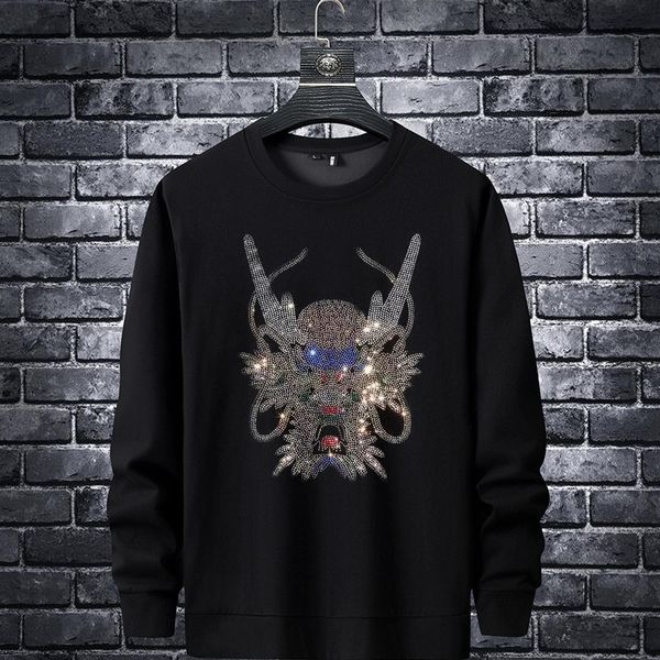 men's hoodies & sweatshirts designer 2021 brand dragon head drill long sleeve sweater men's and women's ins net red casual co, Black
men's hoodies & sweatshirts designer 2021 brand dragon head drill long sleeve sweater men's and women's ins net red casual co, Black