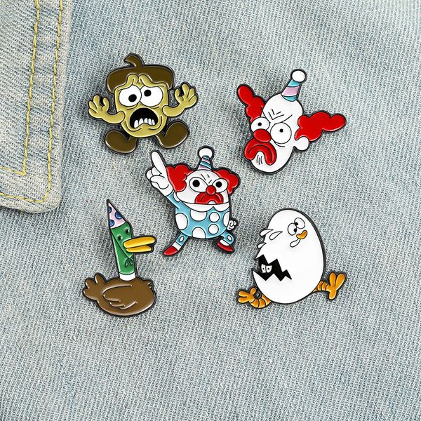 cute animal brooches set 5pcs cartoon funny clown lapel pins big white chicken enamel paint badges duck pin shirt jewelry gift clothes acces, Gray
cute animal brooches set 5pcs cartoon funny clown lapel pins big white chicken enamel paint badges duck pin shirt jewelry gift clothes acces, Gray