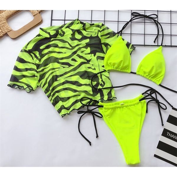 3 piece bikini women pushup padded neon green leopard swimsuit brazilian short sleeve beach bathing suit thong swimwear biquini 220616, White;black
3 piece bikini women pushup padded neon green leopard swimsuit brazilian short sleeve beach bathing suit thong swimwear biquini 220616, White;black