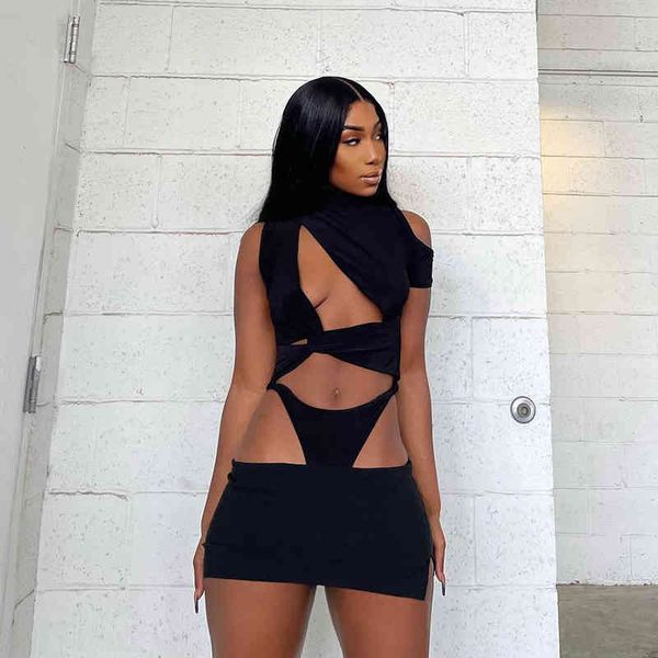 2022 women's dresses summer new round neck hollow out irregular club party mini, Black;gray
2022 women's dresses summer new round neck hollow out irregular club party mini, Black;gray