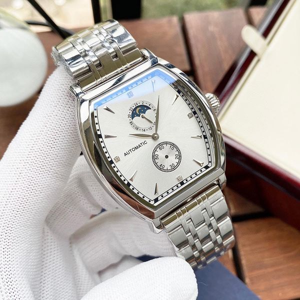 classic mens watches automatic mechanical movement watch 42mm fashion business wristwatch montre de luxe gifts for men, Slivery;brown
classic mens watches automatic mechanical movement watch 42mm fashion business wristwatch montre de luxe gifts for men, Slivery;brown