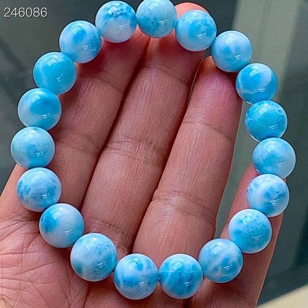 natural larimar blue round beads bracelet 11mm for women men water pattern dominia powerful jewelry genuine aaaaaa, Silver
natural larimar blue round beads bracelet 11mm for women men water pattern dominia powerful jewelry genuine aaaaaa, Silver