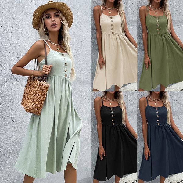 oversized casual spaghetti strap dresses sleeveless a line solid cotton dress 2022 french retro summer holiday beach party mini dress, Black;gray
oversized casual spaghetti strap dresses sleeveless a line solid cotton dress 2022 french retro summer holiday beach party mini dress, Black;gray
