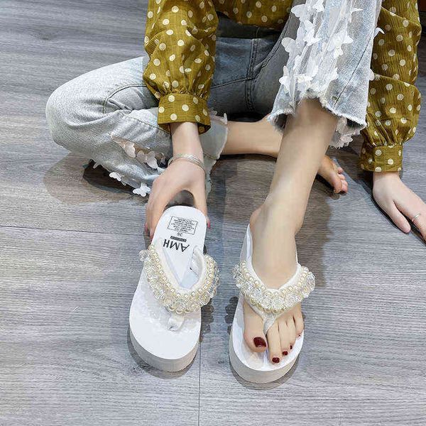 slippers platform flats woman flip flops pearl mesh slingback sandals summer shoes clip-toe fashion slides mujer 220530, Black
slippers platform flats woman flip flops pearl mesh slingback sandals summer shoes clip-toe fashion slides mujer 220530, Black
