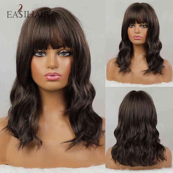 easihair short bob wavy wigs with bang dark brown black shoulder length natural hair for women daily cosplay heat resistant 220525
easihair short bob wavy wigs with bang dark brown black shoulder length natural hair for women daily cosplay heat resistant 220525