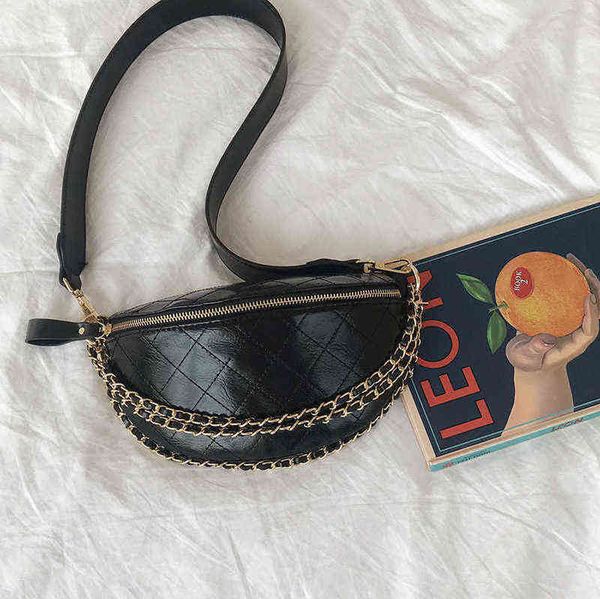 elegant diamond lattice pu leather chain waist bags for women black packs female fanny pack wide belt strap crossbody bag 220527
elegant diamond lattice pu leather chain waist bags for women black packs female fanny pack wide belt strap crossbody bag 220527