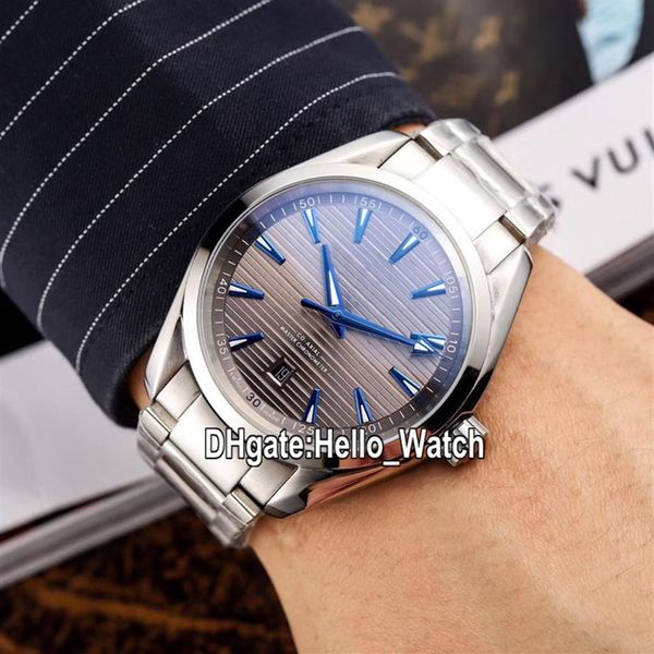 new aqua terra 150m 220.10.41.21.06.001 automatic mens watch steel case gray texture dial a2813 stainless steel bracelet watches h285s, Slivery;brown
new aqua terra 150m 220.10.41.21.06.001 automatic mens watch steel case gray texture dial a2813 stainless steel bracelet watches h285s, Slivery;brown