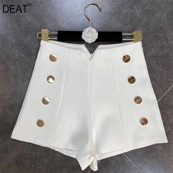 deat women triangle waist temperament gold button wide leg suit shorts solid color fashion spring summer 11b776 210709, White;black
deat women triangle waist temperament gold button wide leg suit shorts solid color fashion spring summer 11b776 210709, White;black