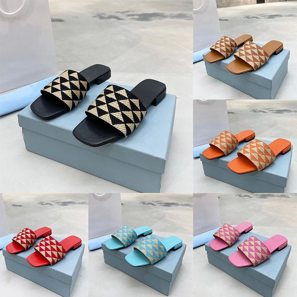 designer slippers womens slippers embroidered fabric slides metal triangle flat flip flops fashion plaid outdoor shoes 35-43, Black
designer slippers womens slippers embroidered fabric slides metal triangle flat flip flops fashion plaid outdoor shoes 35-43, Black