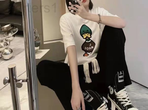 women's t-shirt designer chaopai 2022 spring and summer new donkey family cartoon short sleeve t-shirt round neck loose men's wome, White
women's t-shirt designer chaopai 2022 spring and summer new donkey family cartoon short sleeve t-shirt round neck loose men's wome, White