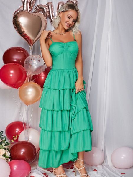 eilly bazar layered hem bustier cami prom dress p2jk#, Black;gray
eilly bazar layered hem bustier cami prom dress p2jk#, Black;gray