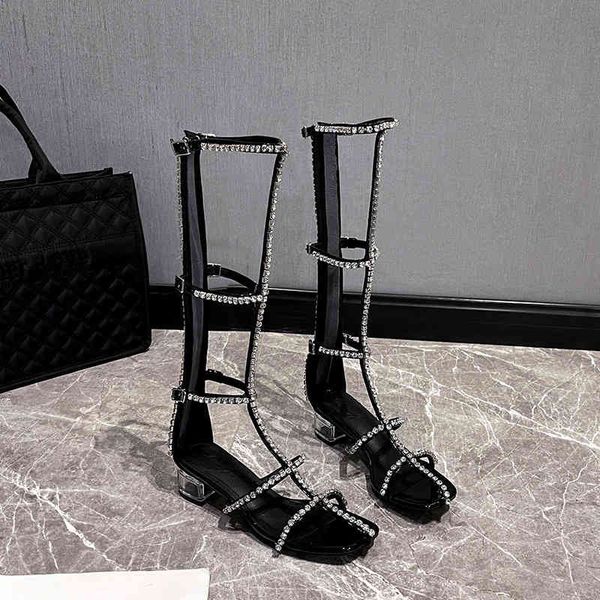 sandals summer one line button sandals fairy style transparent thick heel zipper roman shoes ribbon middle strap, Black
sandals summer one line button sandals fairy style transparent thick heel zipper roman shoes ribbon middle strap, Black