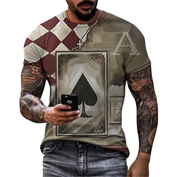 men's tee t shirt shirt 3d print graphic poker plus size crew neck casual daily short sleeve basic designer slim fit big and tall blac, White;black
men's tee t shirt shirt 3d print graphic poker plus size crew neck casual daily short sleeve basic designer slim fit big and tall blac, White;black