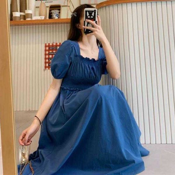 sleeve dress women summer short puff solid pleated square collar mid-calf elegant korean casual loose dresses womens a-line blue, Black;gray
sleeve dress women summer short puff solid pleated square collar mid-calf elegant korean casual loose dresses womens a-line blue, Black;gray