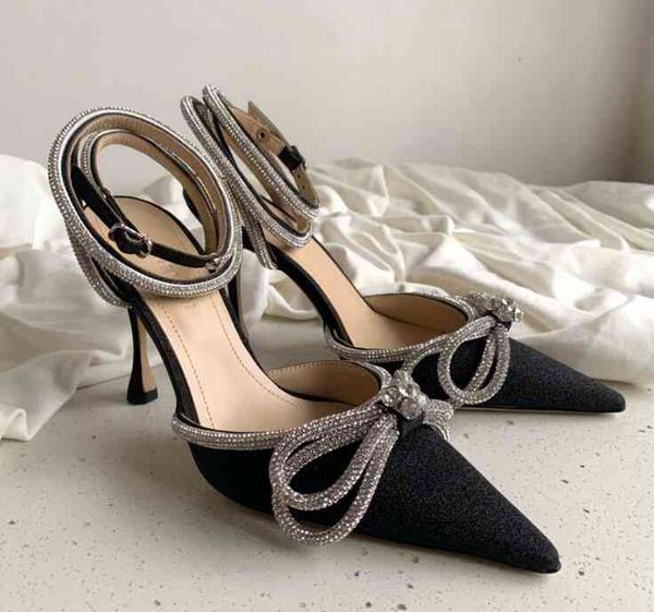 sandals spring summer maximum limit crystal bow high heels pointed queen modeling brand ankle strap stiletto wedding party pubp, Black
sandals spring summer maximum limit crystal bow high heels pointed queen modeling brand ankle strap stiletto wedding party pubp, Black