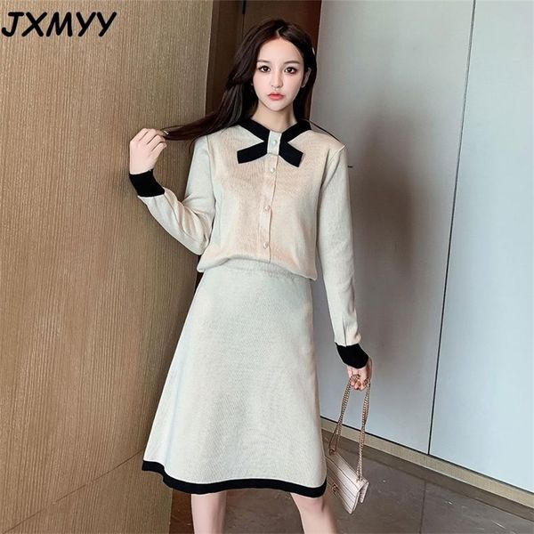 autumn light mature wind small fragrant wind bow tie temperament slimming knit suit women's jacket skirt two-piece women 210412, White;black
autumn light mature wind small fragrant wind bow tie temperament slimming knit suit women's jacket skirt two-piece women 210412, White;black