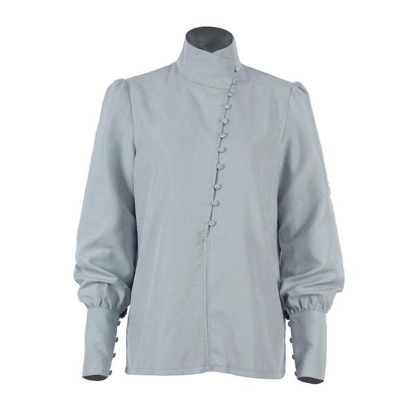women's blouses & shirts ladies elegant turtleneck long sleeve white blouse shirt women casual solid single-breasted puff blusas
women's blouses & shirts ladies elegant turtleneck long sleeve white blouse shirt women casual solid single-breasted puff blusas