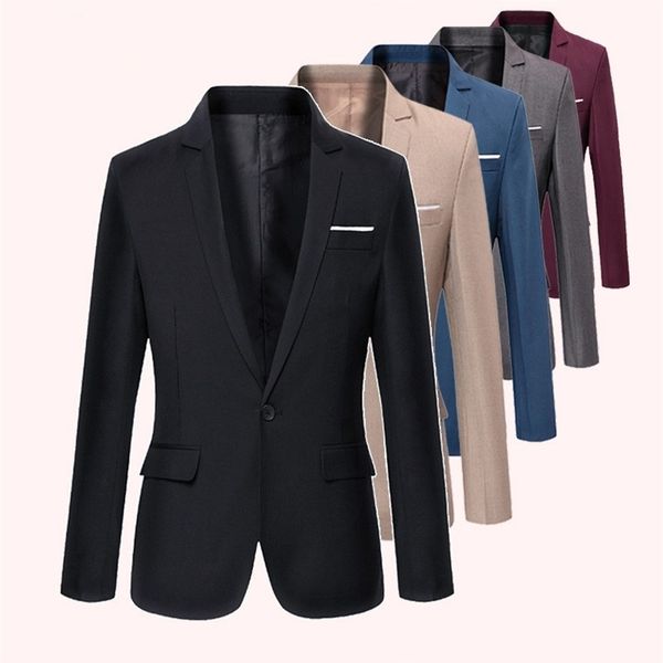 men's suit coat blazer business one button jacket solid color work suit overcoat fashion casual jacket slim man v-neck 220409, White;black
men's suit coat blazer business one button jacket solid color work suit overcoat fashion casual jacket slim man v-neck 220409, White;black