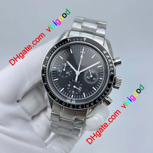 master quartz chronograph function mens watch speed moon watches stainless steel flod clasp mens wristwatches1946, Slivery;brown
master quartz chronograph function mens watch speed moon watches stainless steel flod clasp mens wristwatches1946, Slivery;brown