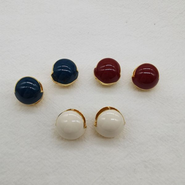 gold enamel ball earrings women's new fashion temperament net red cold wind ear accessories, Golden;silver
gold enamel ball earrings women's new fashion temperament net red cold wind ear accessories, Golden;silver