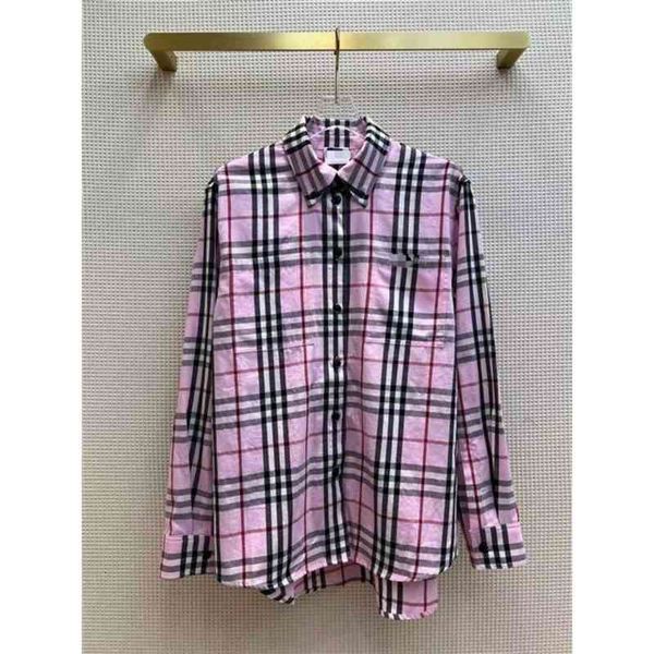 women's blouses & shirts chaopai spring and summer style neutral hsome chest embroidered letters classic check shirt men's women&#, White
women's blouses & shirts chaopai spring and summer style neutral hsome chest embroidered letters classic check shirt men's women&#, White