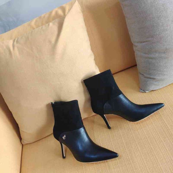 boots woma women's leather boots winter shoes pointy high heels splicing series, Black
boots woma women's leather boots winter shoes pointy high heels splicing series, Black