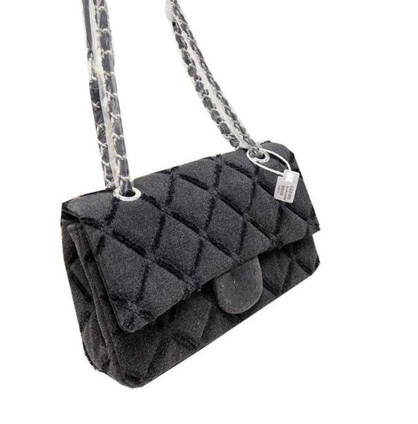 tz designer classic medium single flap denim bags quilted blue grey silver hardware matelasse chain crossbody shoulder large capacity outdoo
tz designer classic medium single flap denim bags quilted blue grey silver hardware matelasse chain crossbody shoulder large capacity outdoo