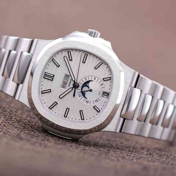 designer mechanical watch baida nautilus calendar month phase multifunctional men's watch fully automatic mechanical classic business w, Slivery;brown
designer mechanical watch baida nautilus calendar month phase multifunctional men's watch fully automatic mechanical classic business w, Slivery;brown
