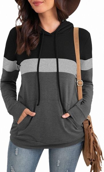 womens hoodies pullover sweatshirts tunic color block long sleeve fall drawstring with pocket n9w6#, Black
womens hoodies pullover sweatshirts tunic color block long sleeve fall drawstring with pocket n9w6#, Black