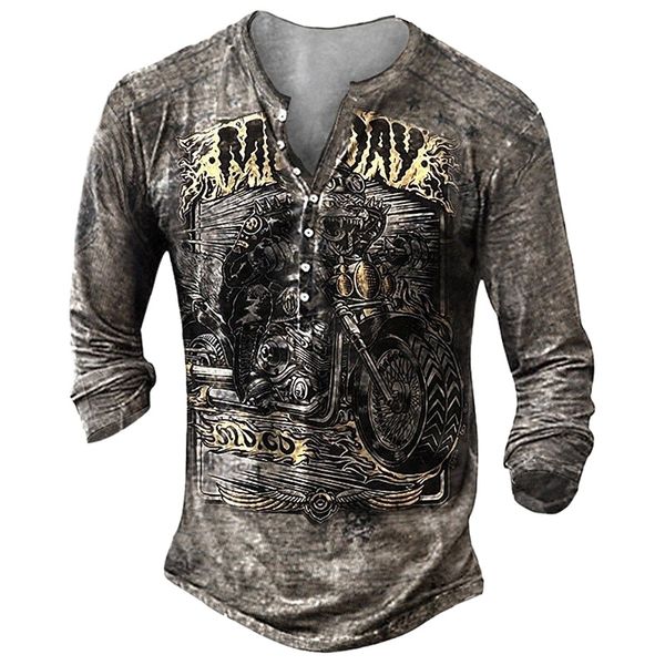 men's henley shirt tee t shirt 3d print graphic motorcycle plus size henley casual daily button-down print long sleeve casual retro de, White;black
men's henley shirt tee t shirt 3d print graphic motorcycle plus size henley casual daily button-down print long sleeve casual retro de, White;black