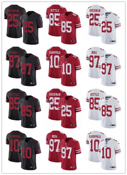 men women youth san francisco''49ers''85 george kittle 10 jimmy garoppolo 25 richard sherman 97 nick bosa custom footbal, Black
men women youth san francisco''49ers''85 george kittle 10 jimmy garoppolo 25 richard sherman 97 nick bosa custom footbal, Black